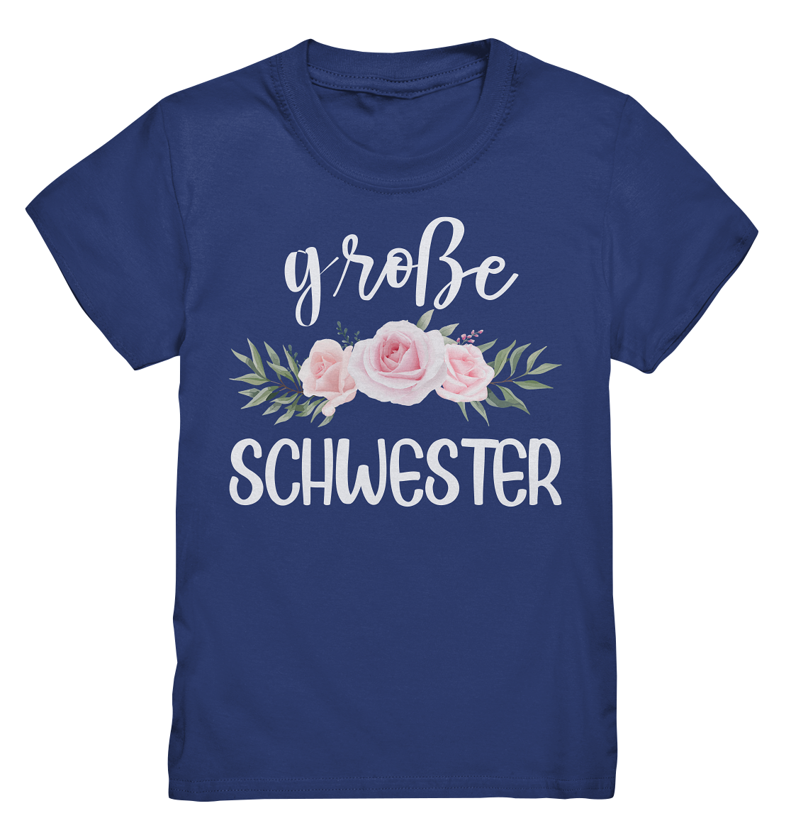 Große Schwester T-Shirt Rosen Große Schwester Geschenk