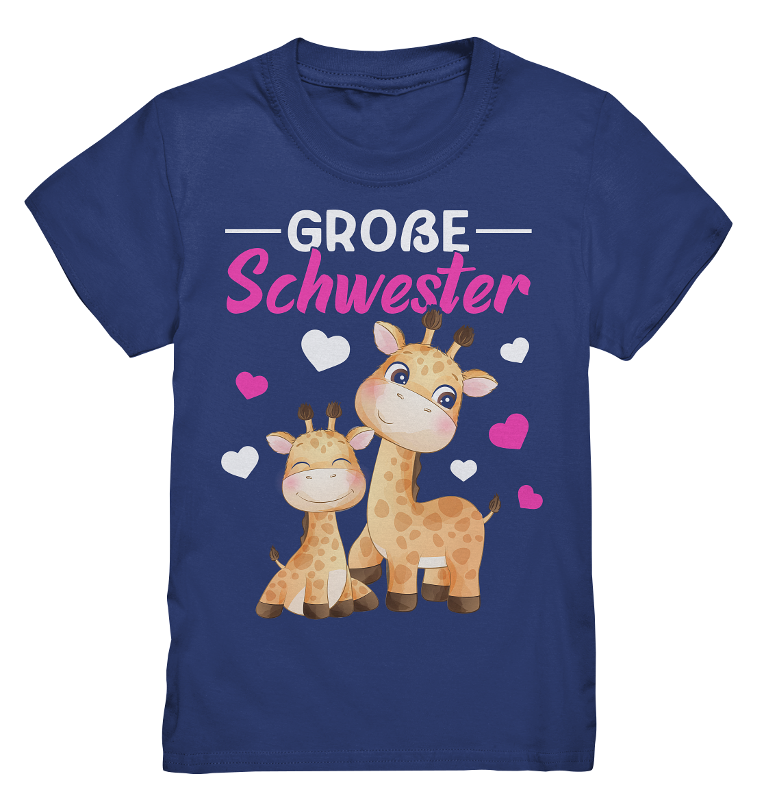 Große Schwester T-Shirt Giraffen Große Schwester Geschenk