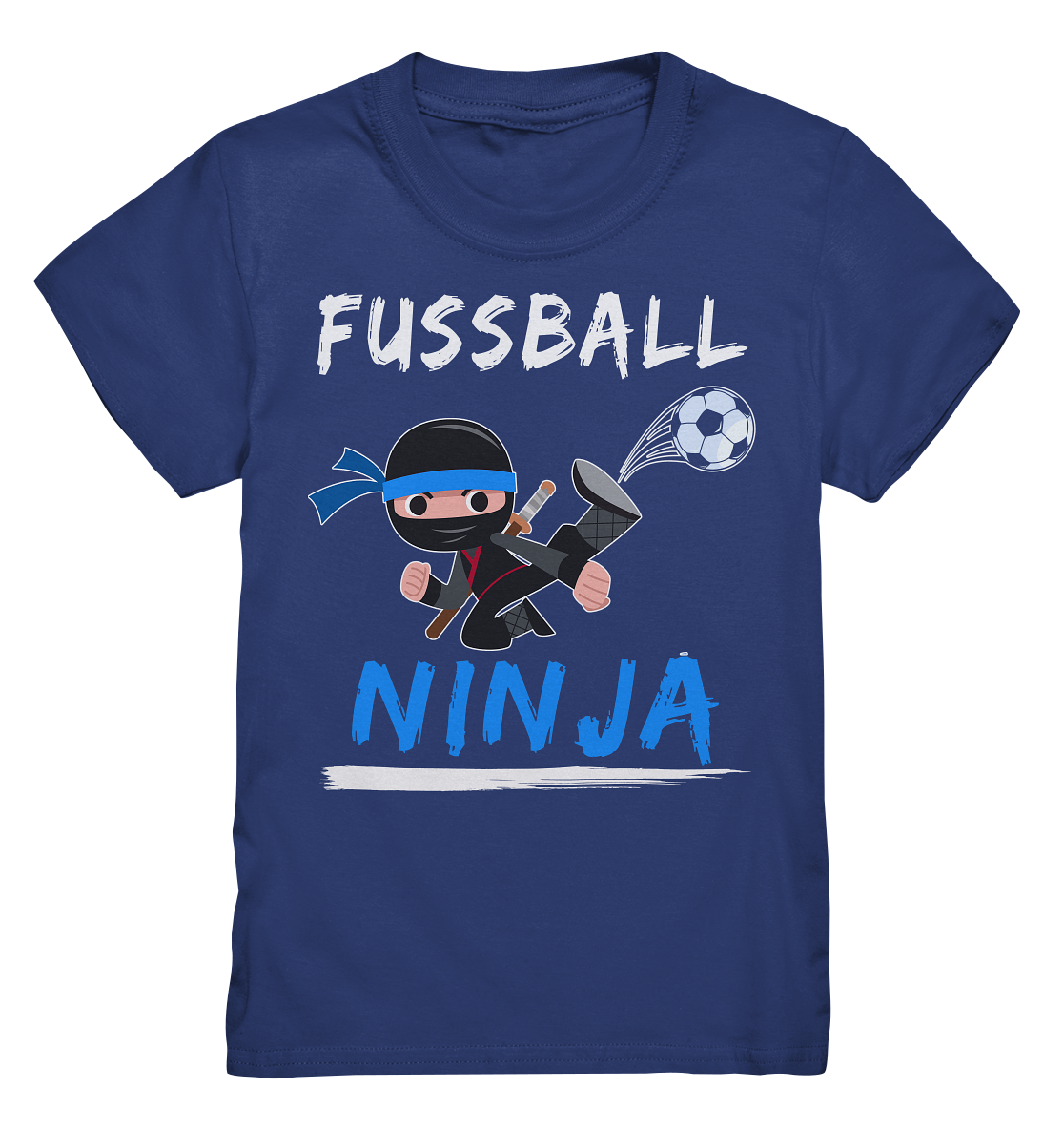 Fußballspieler Kinder Fussball Ninja Fußballer T-Shirt Tigerlino® –