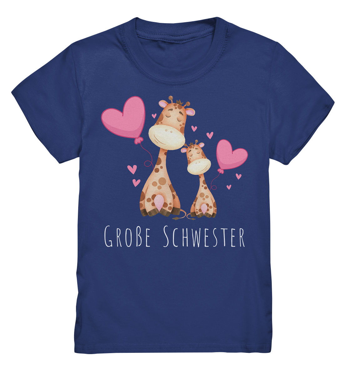 Große Schwester T-Shirt Giraffe Große Schwester Geschenk