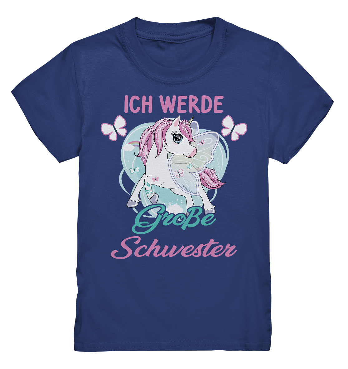 Große Schwester T-Shirt Einhorn Große Schwester Geschenk