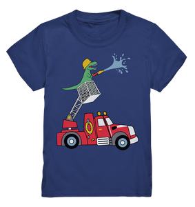 Trex Feuerwehrmann Dinosaurier Feuerwehr T-Shirt Kinder