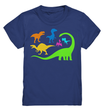 Laden Sie das Bild in den Galerie-Viewer, Dinosaurier Bunt Dino Kinder T-Shirt
