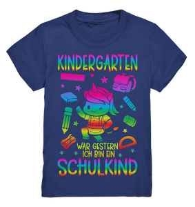 Einhorn SCHULKIND T-Shirt Einschulung Geschenk 2024 Schulanfang Outfit