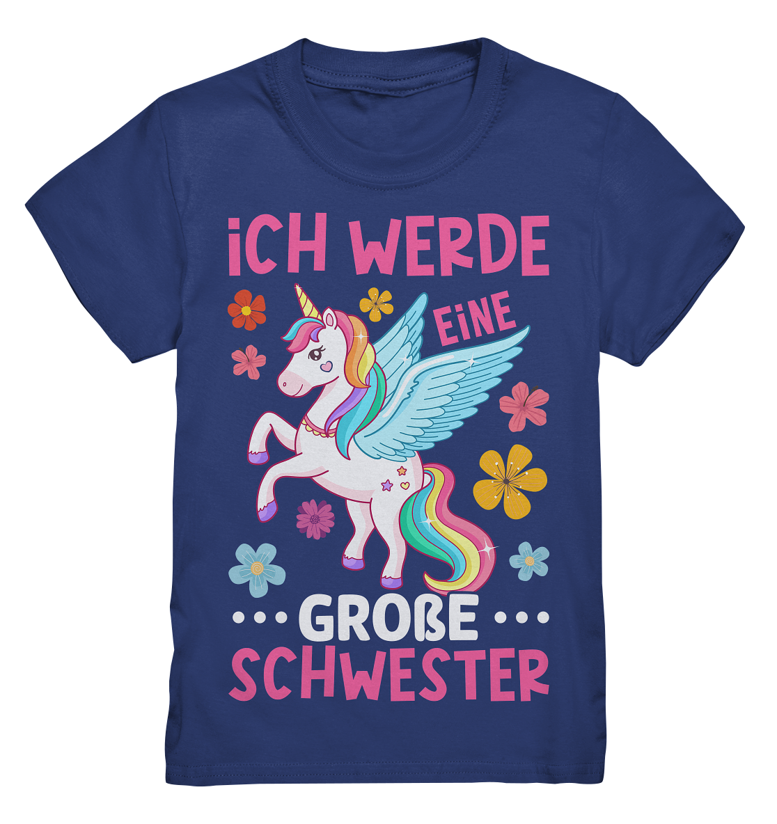 Große Schwester T-Shirt Einhorn Große Schwester Geschenk