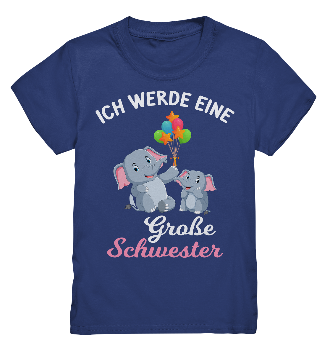 Große Schwester T-Shirt Elefant Große Schwester Geschenk