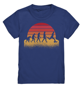 Fußballspieler Evolution Fußballer Kinder Fußball T-Shirt