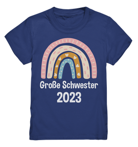 Große Schwester Geschenk Regenbogen Große Schwester 2023 T-Shirt