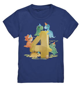 Dinosaurier 4 Jahre alt Dino 4. Geburtstag T-Shirt