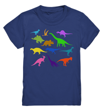 Laden Sie das Bild in den Galerie-Viewer, Dinosaurier Bunte Dinos Kinder T-Shirt
