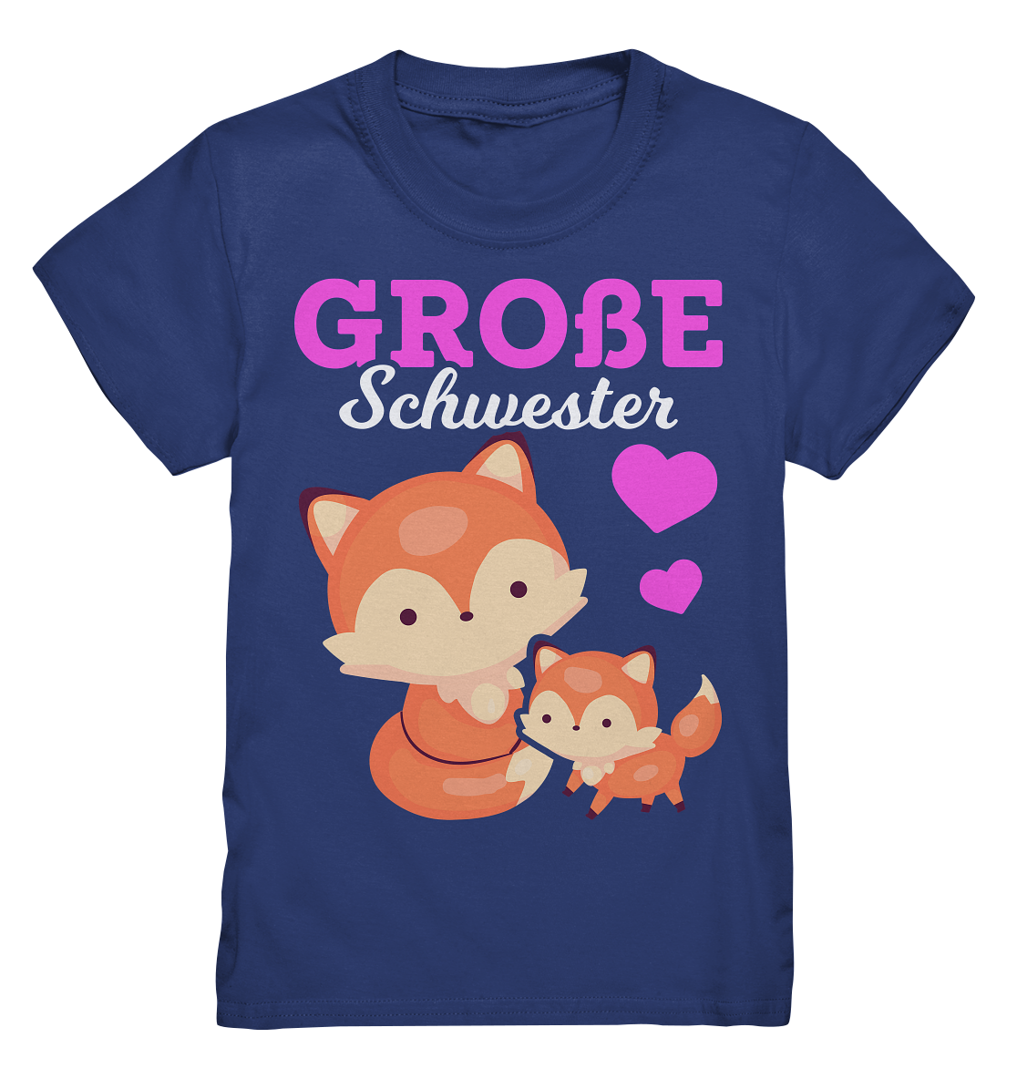 Große Schwester T-Shirt Fuchs Große Schwester Geschenk