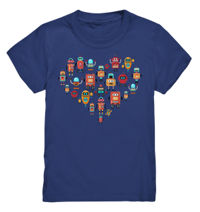 Roboter Herz Lustige Robotik Kinder T-Shirt