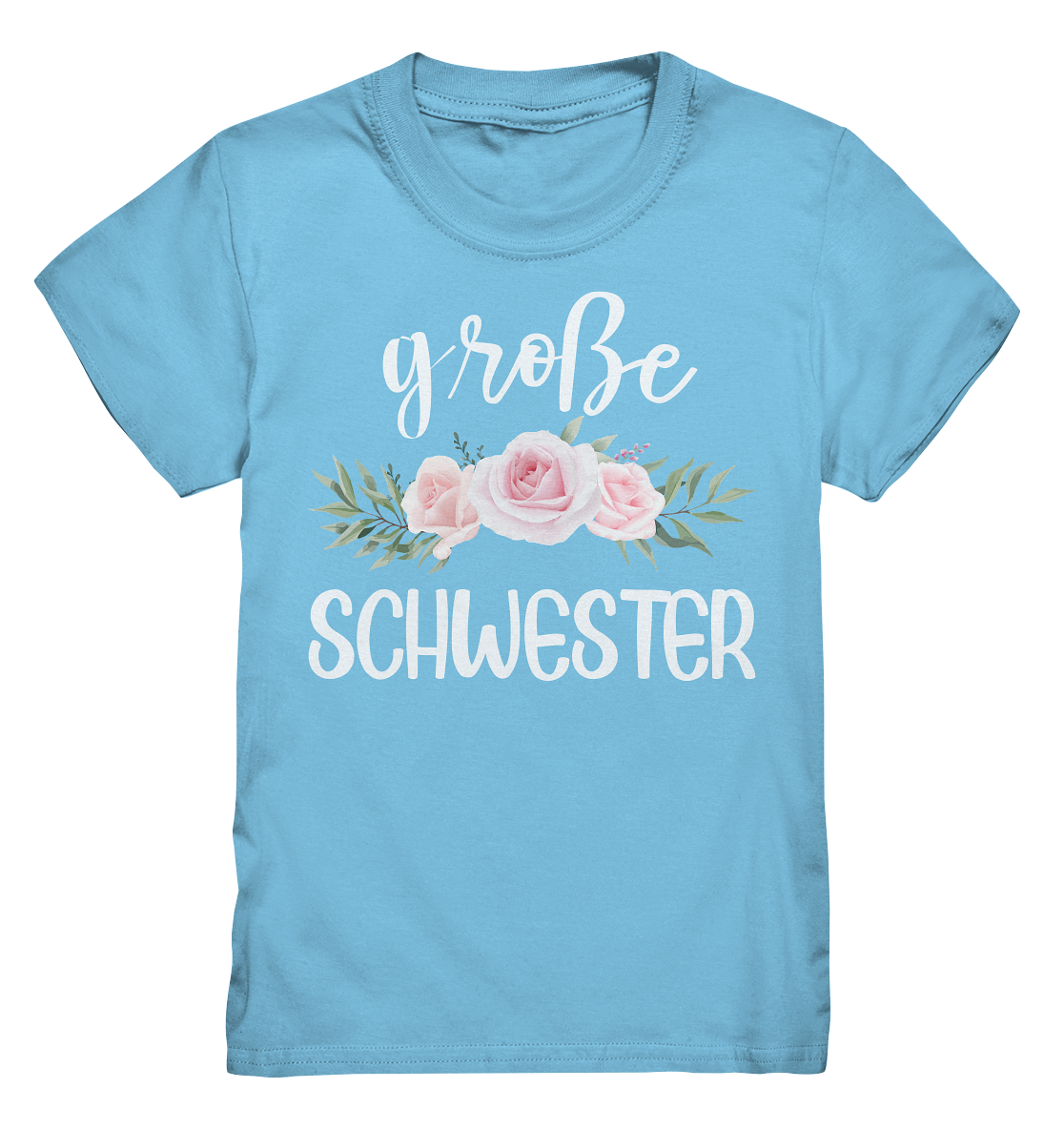 Große Schwester T-Shirt Rosen Große Schwester Geschenk