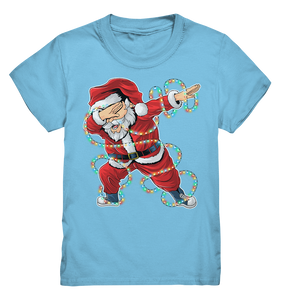 Dabbing Santa Lichterkette Weihnachtsmann Kinder T-Shirt