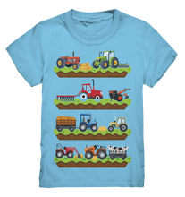 Laden Sie das Bild in den Galerie-Viewer, Traktor Landwirtschaft Landmaschinen T-Shirt Kinder
