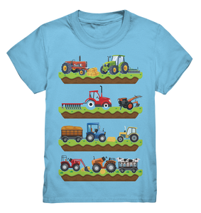 Traktor Landwirtschaft Landmaschinen T-Shirt Kinder