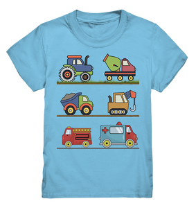 Kinder Traktor Landmaschinen Betonmischer T-Shirt