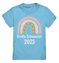Laden Sie das Bild in den Galerie-Viewer, Große Schwester Geschenk Regenbogen Große Schwester 2023 T-Shirt
