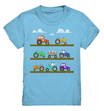 Laden Sie das Bild in den Galerie-Viewer, Kinder Traktor Landmaschinen T-Shirt
