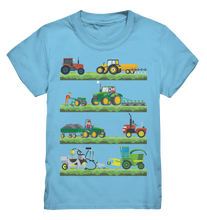 Laden Sie das Bild in den Galerie-Viewer, Traktor Landmaschinen Mähdrescher T-Shirt Kinder
