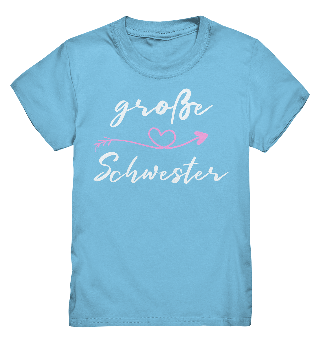Große Schwester T-Shirt Herz Große Schwester Geschenk