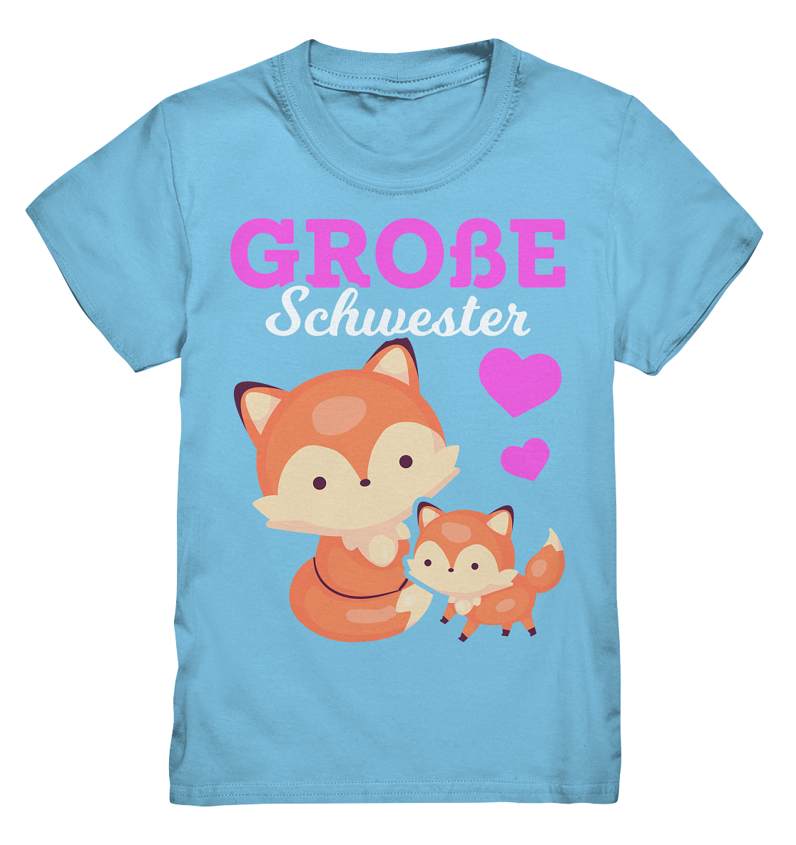 Große Schwester T-Shirt Fuchs Große Schwester Geschenk