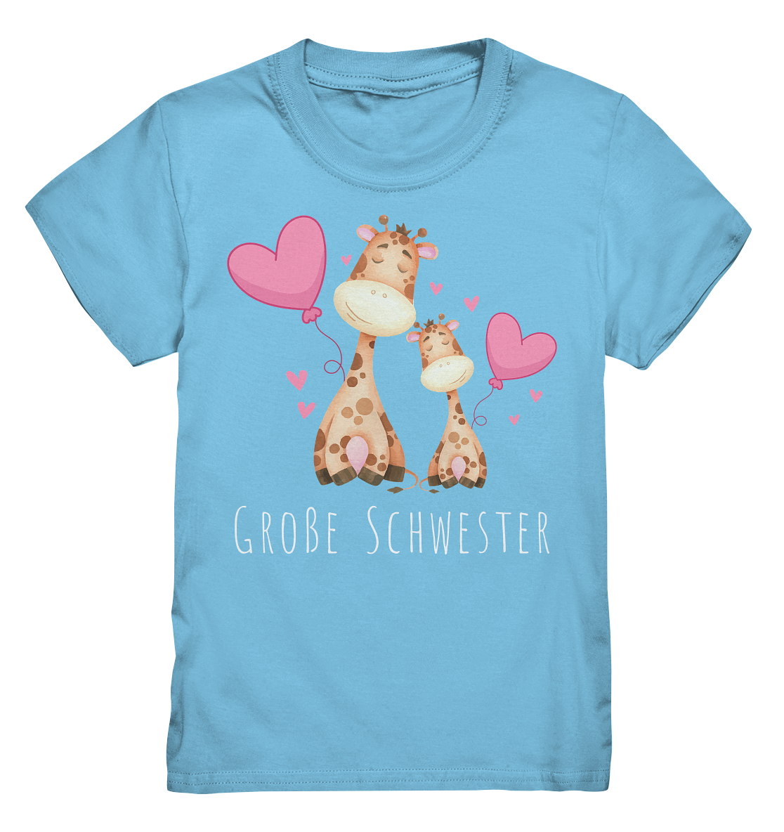 Große Schwester T-Shirt Giraffe Große Schwester Geschenk