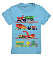 Laden Sie das Bild in den Galerie-Viewer, Landmaschinen Traktor T-Shirt Kinder
