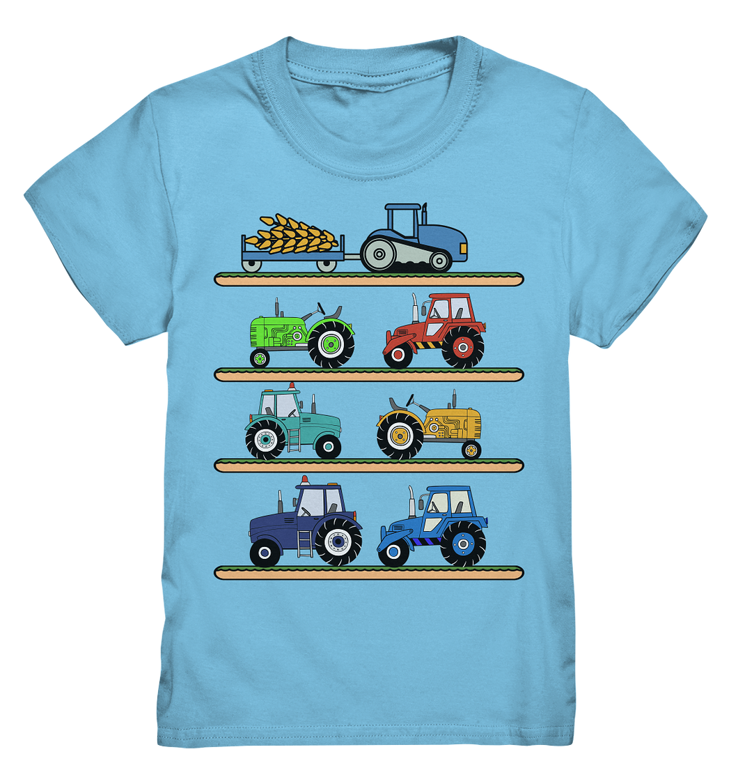 Kinder Traktor Landmaschinen Landwirtschaft T-Shirt