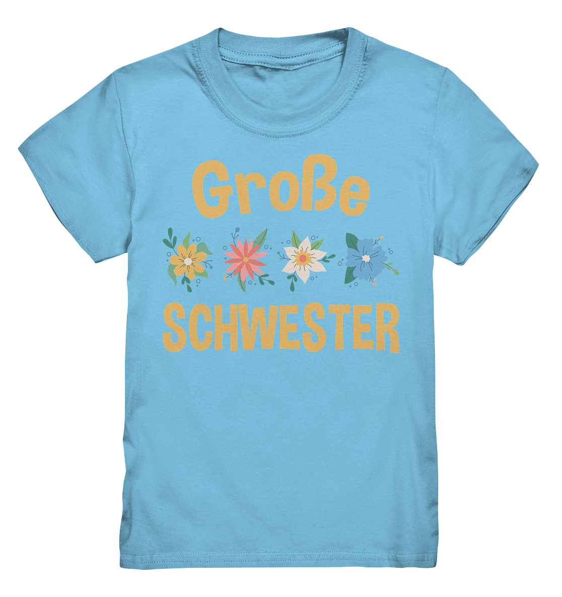 Große Schwester Shirt Blumen Große Schwester Geschenk