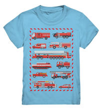 Laden Sie das Bild in den Galerie-Viewer, Feuerwehrautos Kinder Feuerwehrmann T-Shirt
