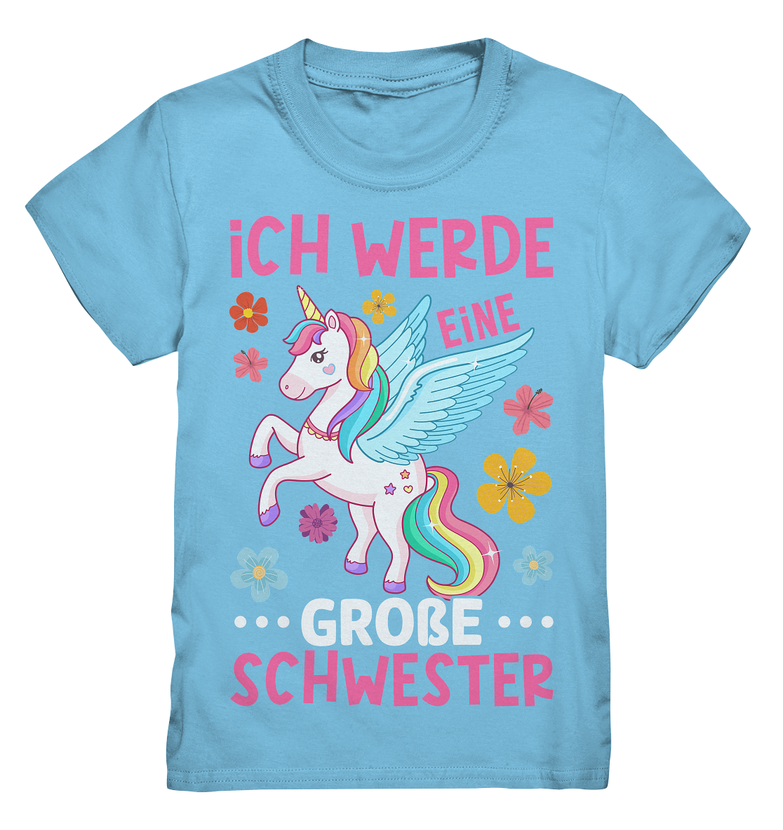 Große Schwester T-Shirt Einhorn Große Schwester Geschenk