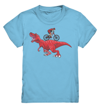 Laden Sie das Bild in den Galerie-Viewer, Dinosaurier Fahrrad Dino Kinder T-Shirt

