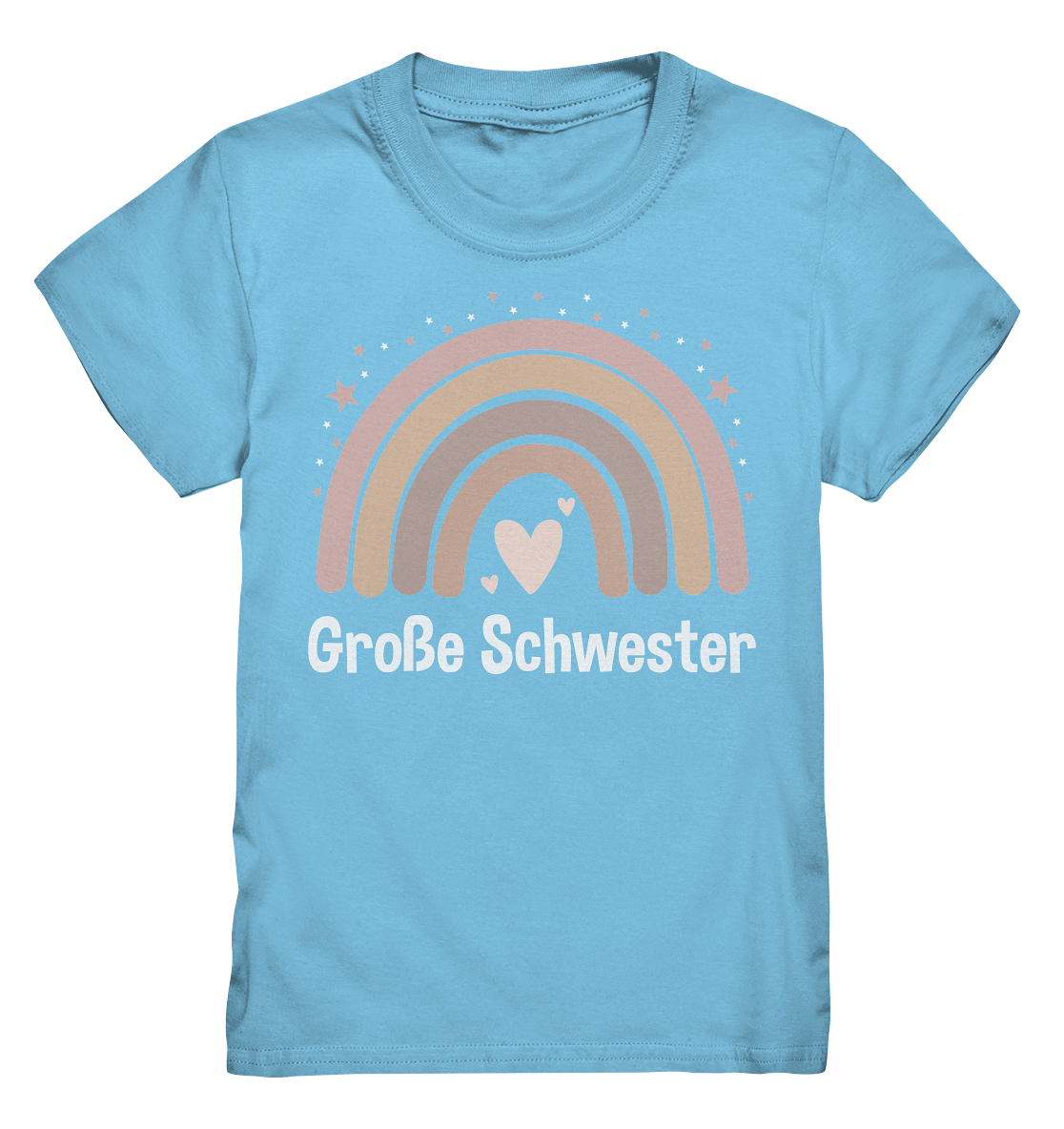 Große Schwester T-Shirt Regenbogen Große Schwester Geschenk