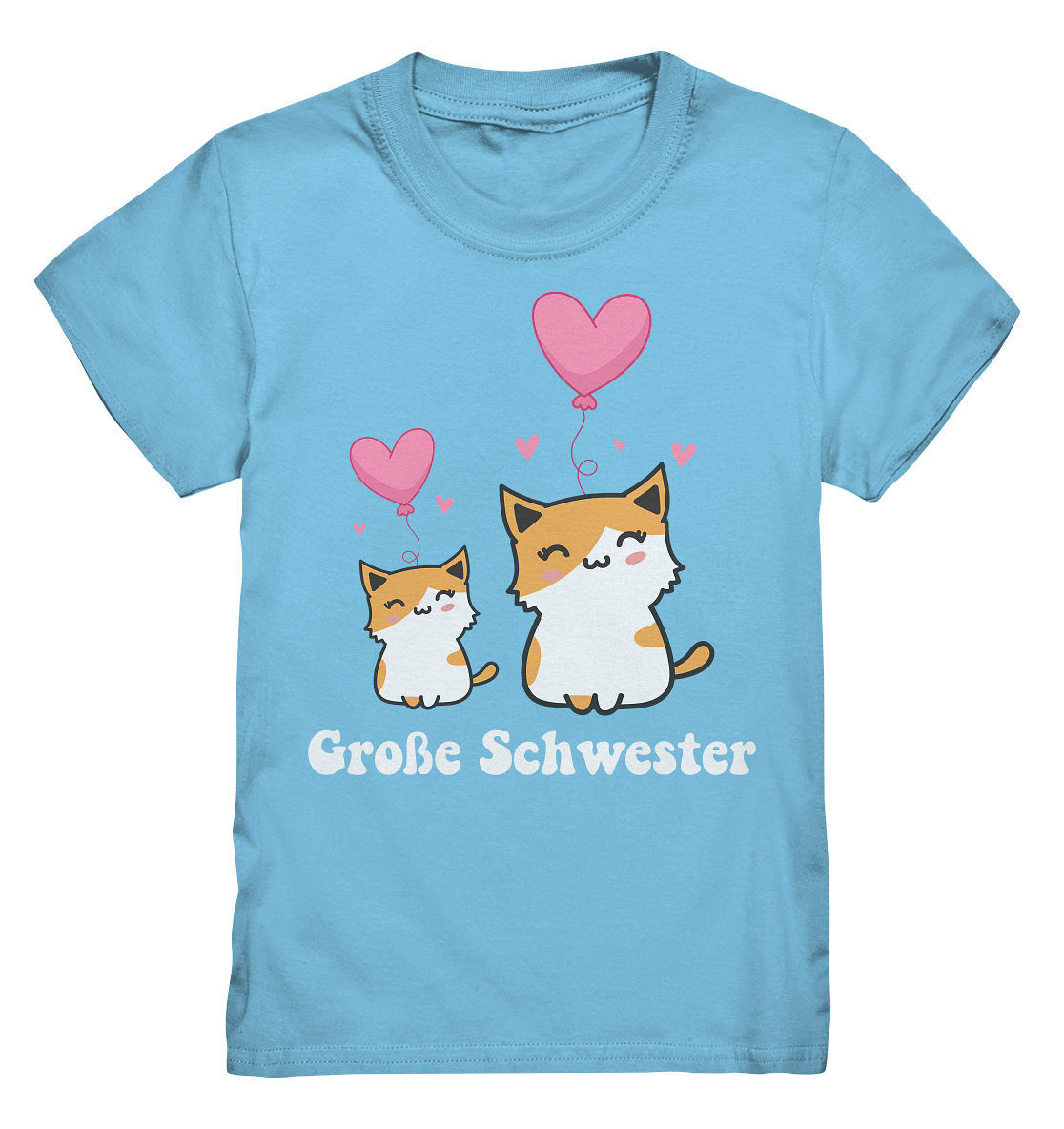 Große Schwester T-Shirt Katze Große Schwester Geschenk
