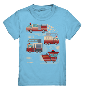 Feuerwehrautos Retro Feuerwehrmann T-Shirt Kinder