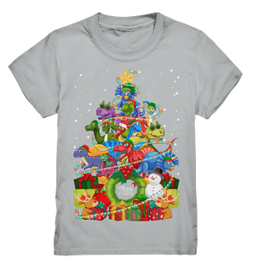 Dinosaurier Weihnachten Dino Kinder T-Shirt