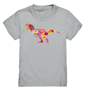 Dinosaurier Blumen Dino Kinder T-Shirt