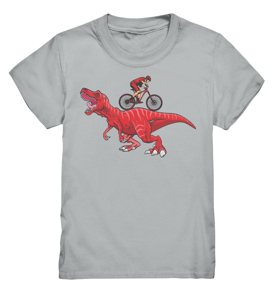 Dinosaurier Fahrrad Dino Kinder T-Shirt