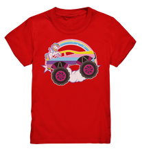 Laden Sie das Bild in den Galerie-Viewer, Monstertruck Einhorn Mädchen Monster Truck Kinder T-Shirt
