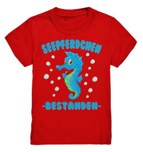 Seepferdchen bestanden Kinder Frühschwimmer Schwimmabzeichen T-Shirt