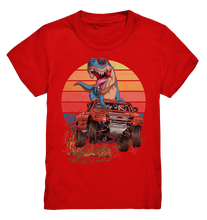 Laden Sie das Bild in den Galerie-Viewer, Dinosaurier Retro Monstertruck Trex Dino Kinder T-Shirt

