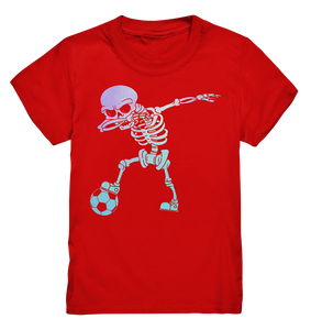 Fußball Jungs Fußballer Dabbing Skelett Fußballspieler T-Shirt