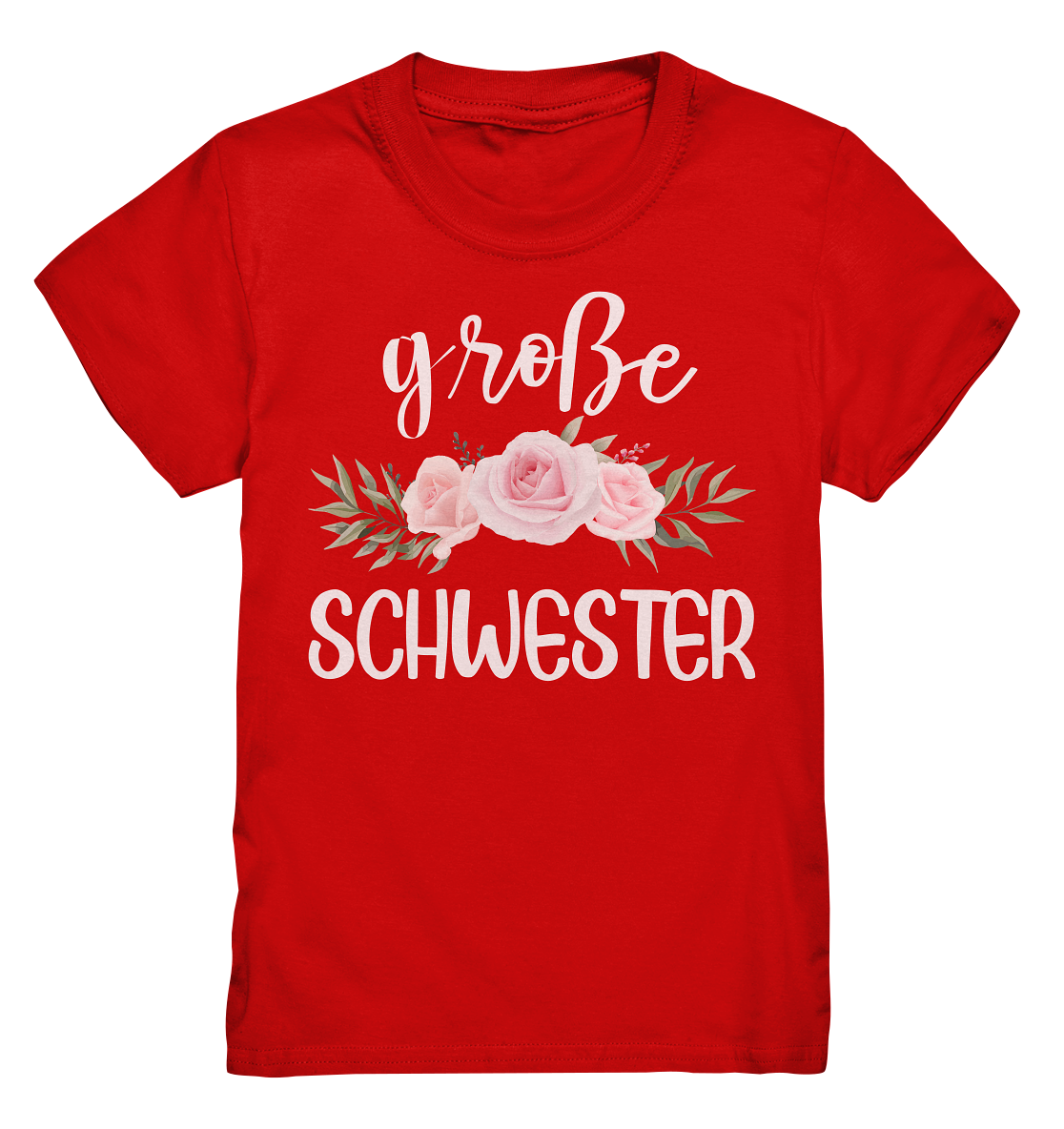 Große Schwester T-Shirt Rosen Große Schwester Geschenk
