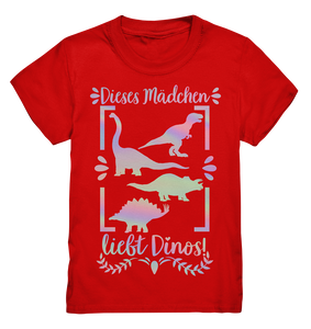 Mädchen Dinosaurier Fan Dino Kinder T-Shirt