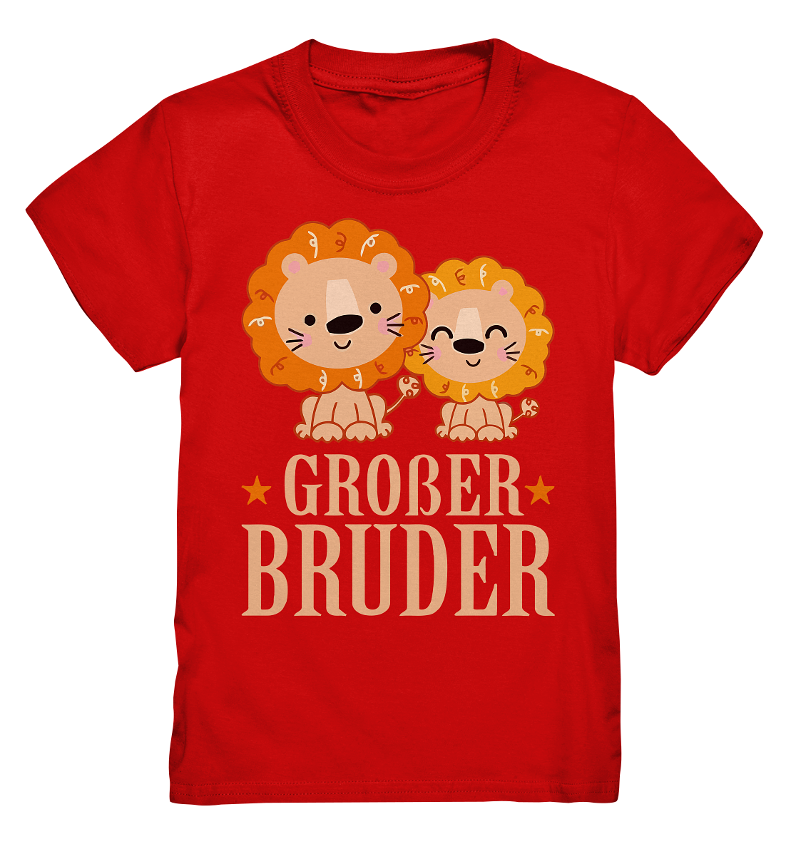 Niedlicher Löwe Großer Bruder T-Shirt