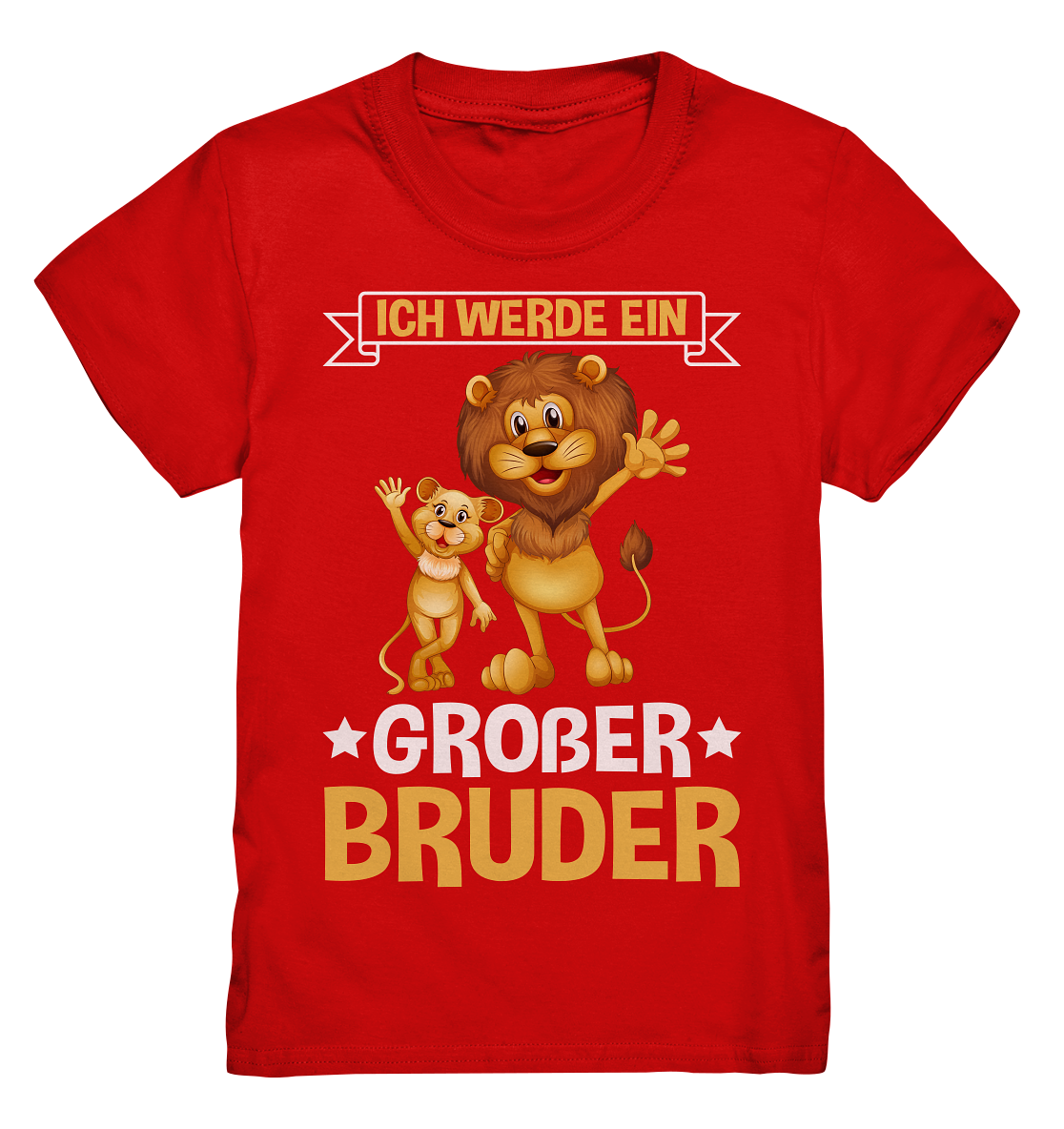 Ich werde ein Großer Bruder Löwen T-Shirt