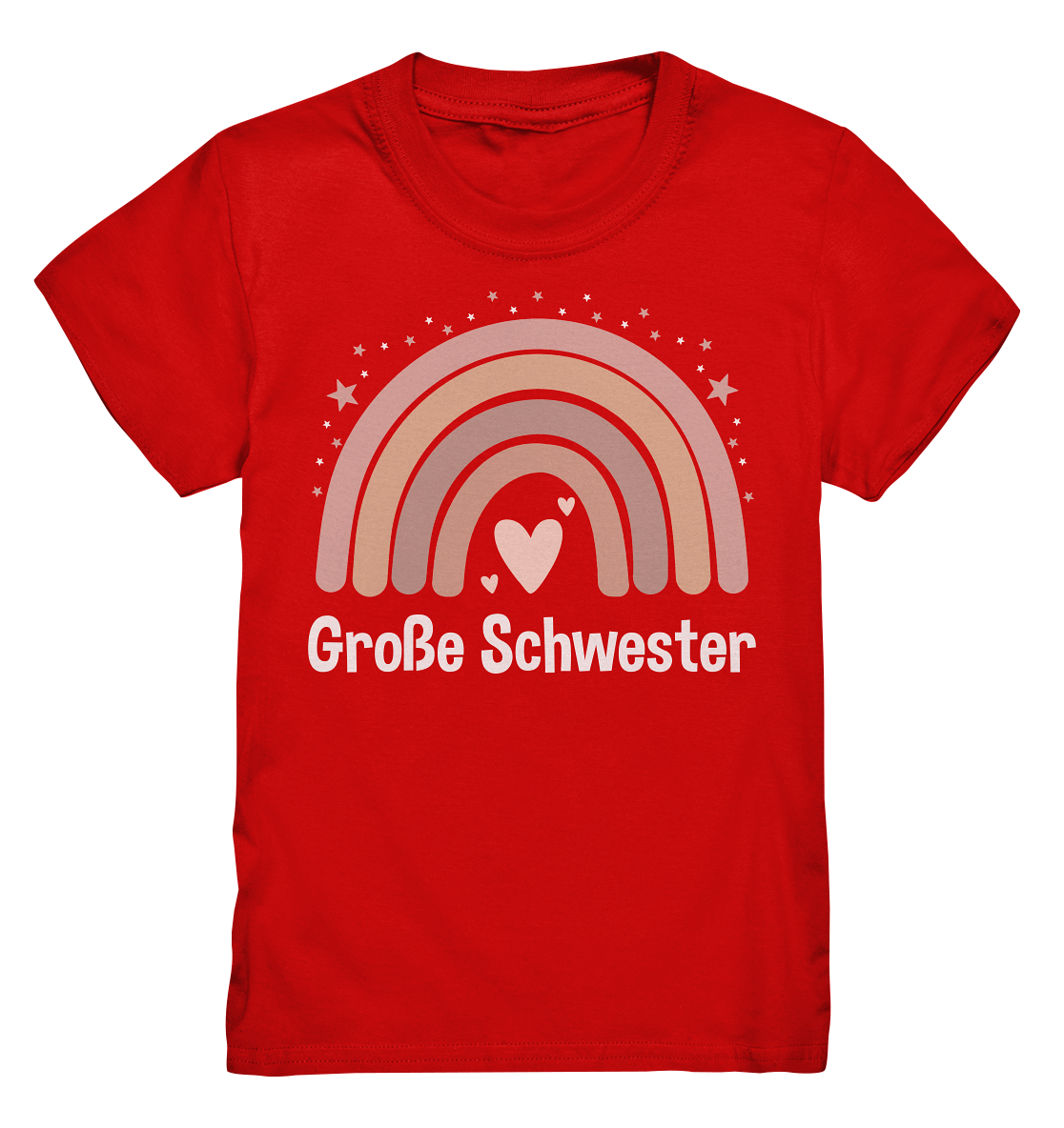 Große Schwester T-Shirt Regenbogen Große Schwester Geschenk