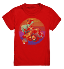Laden Sie das Bild in den Galerie-Viewer, Dino Retro Monstertruck Kinder Dinosaurier T-Shirt
