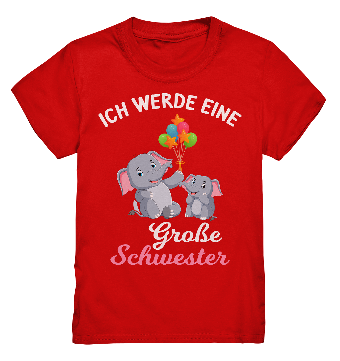 Große Schwester T-Shirt Elefant Große Schwester Geschenk